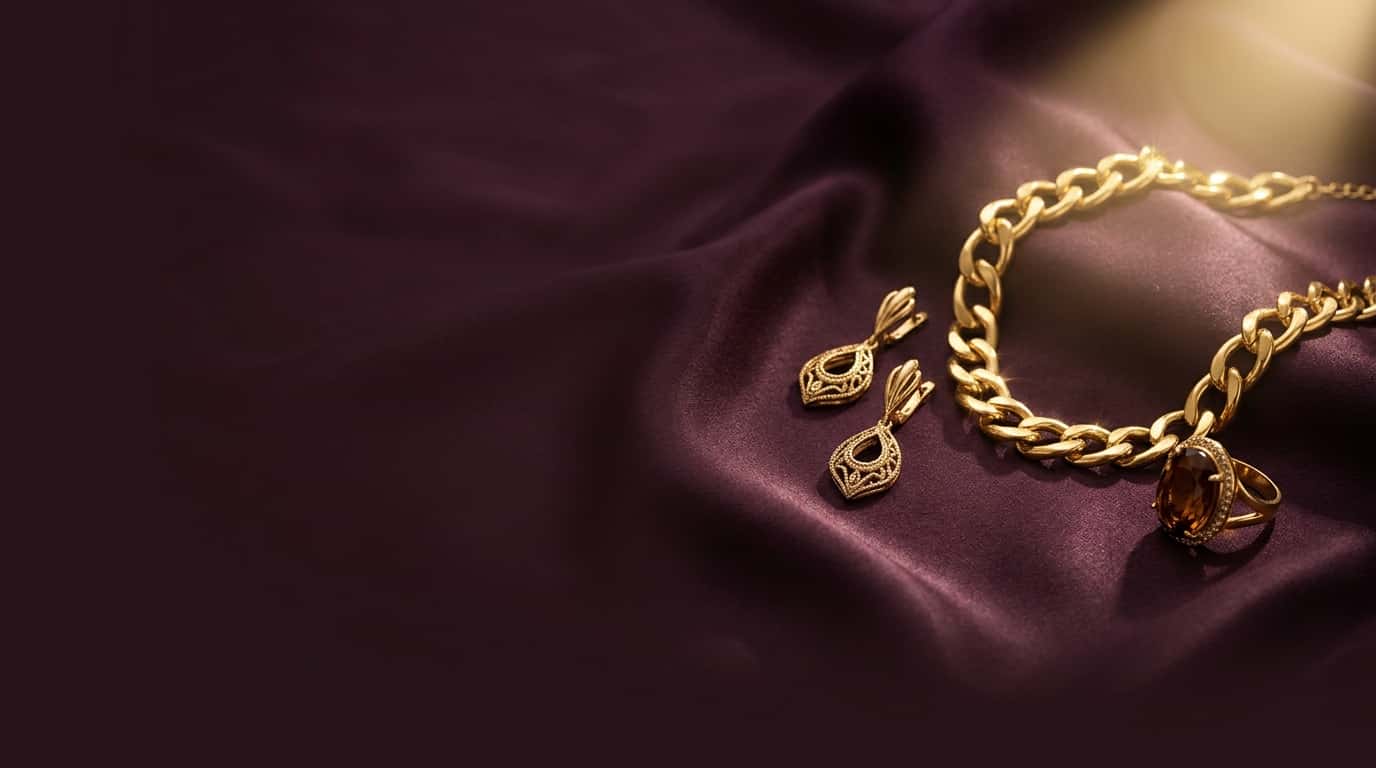 Plum Gold Necklace