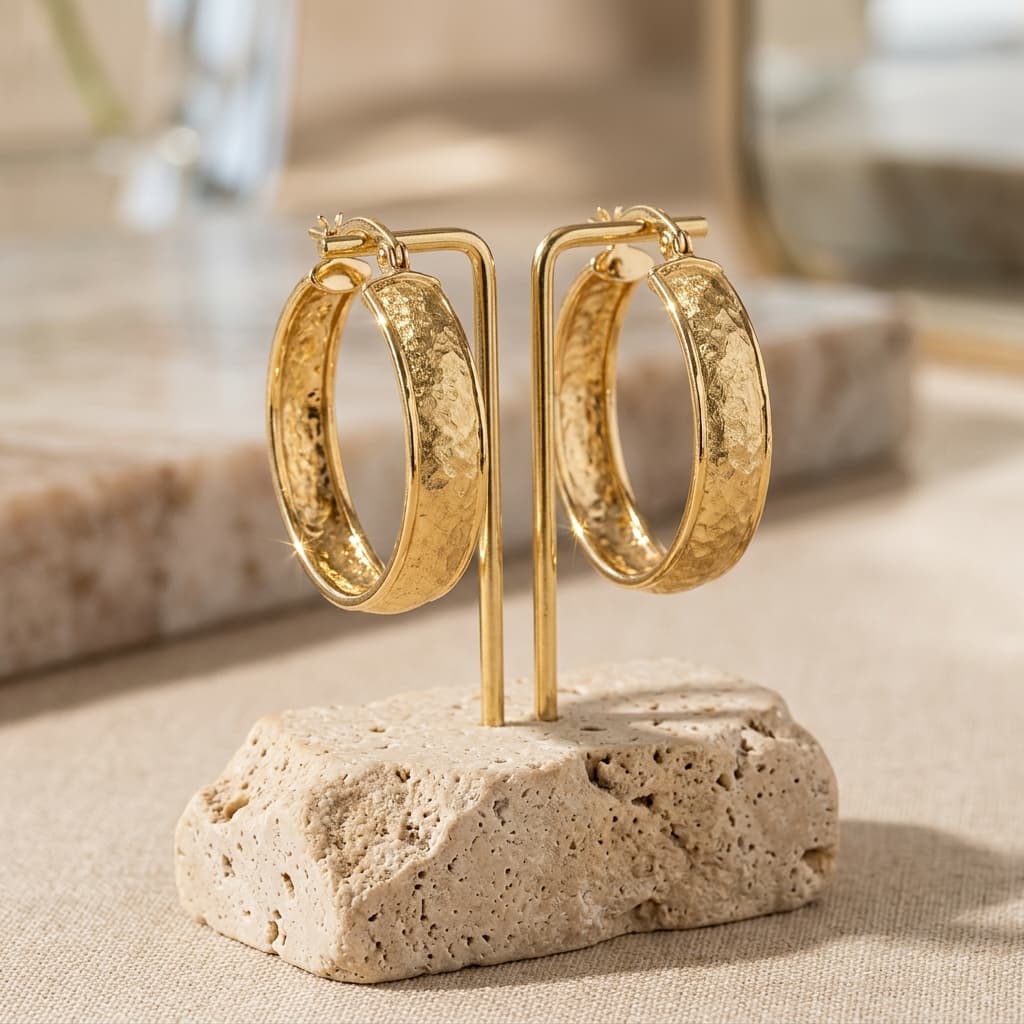 Gold Hoop Earrings