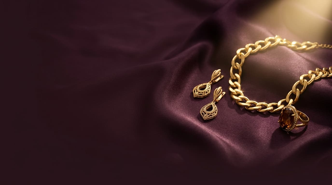 Plum Gold Necklace